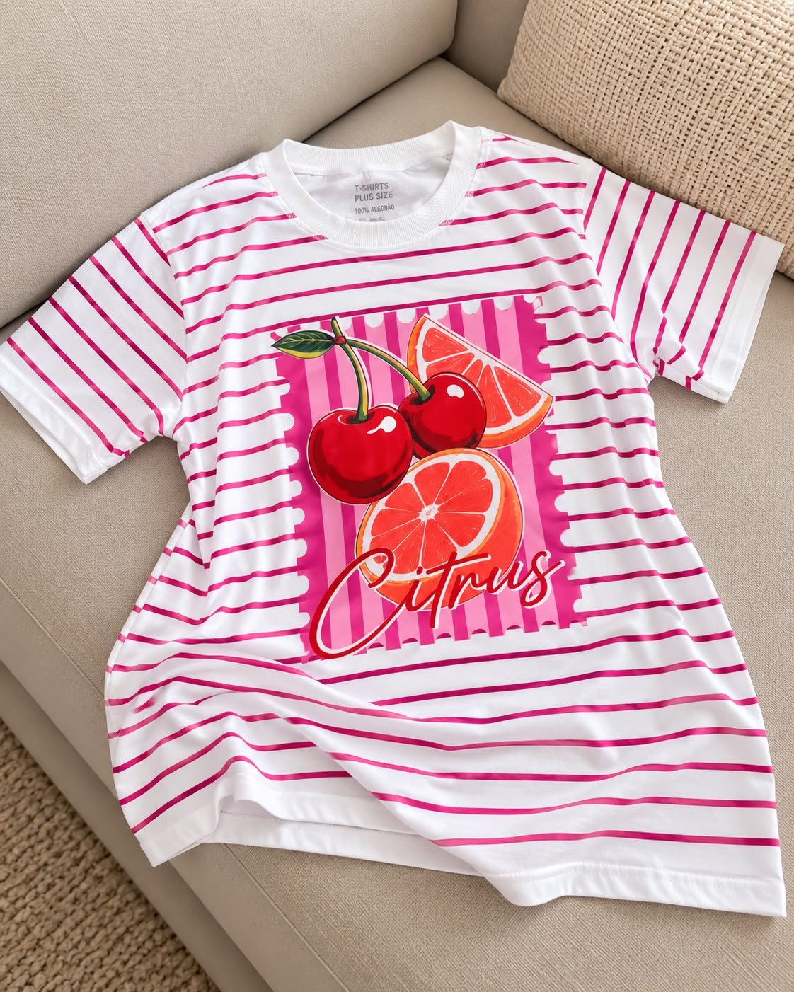 T-shirt plus size citrus