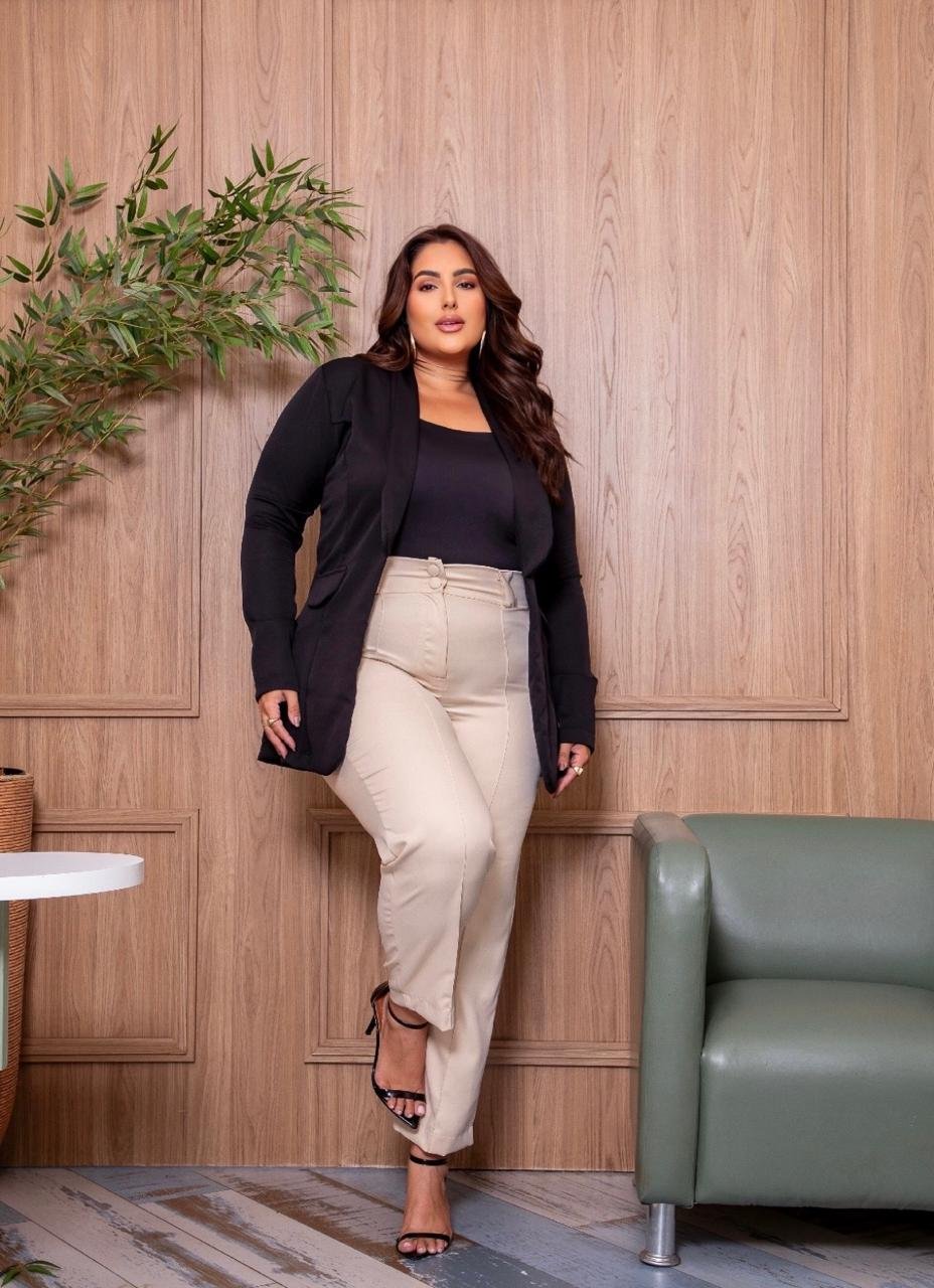 Blazer max Plus size preto